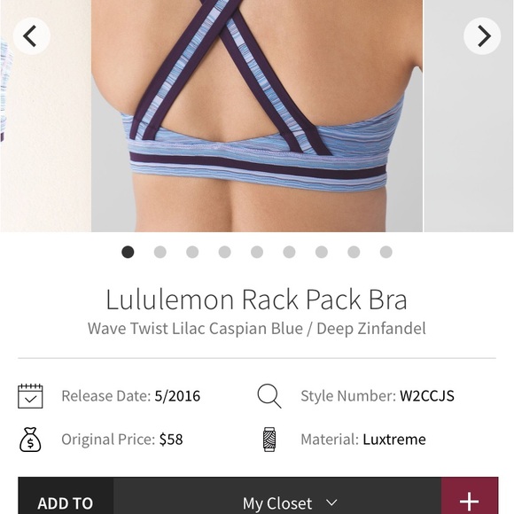 Lululemon Rack Pack bra - Picture 4 of 10